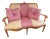 Mid 20th Century Antique-Style Settee Reimagined in Modern Luxury — Brand-New Upholstery and Accent Pillows For Sale