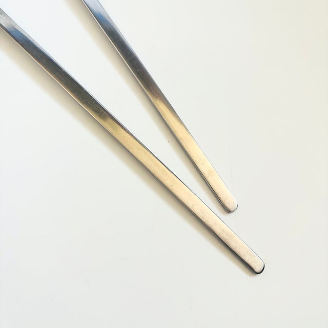 Mid 20th Century Mid Century Modern Stainless Steel Serving Utensils by Selandia For Sale In San Francisco - Image 6 of 7