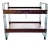 Richard Young, Merrow Associate Rosewood and Chrome Bar Cart For Sale