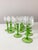 Mid-Century Modern Bohemia Glass Remmare Liqueur Glasses with Green Stem, 12 Pieces, 1960s from Royal Dux Bohemia, Set of 12 For Sale - Image 3 of 5