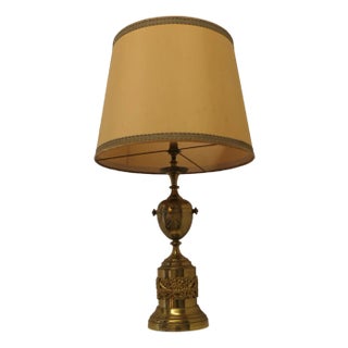 Vintage Brass Table Lamp, 1920s For Sale