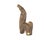 A ceramic horse designed by the German ceramicist Helmut Friedrich Schäffenacker (1921-2010). This abstracted, brown horse...