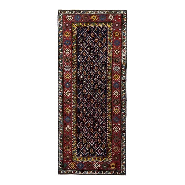 19th Century Antique Shirvan Rug 3'5'' x 8'9'' For Sale