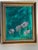 Abstract Contemporary Abstract Painting in Green in Antique Frame For Sale - Image 3 of 5