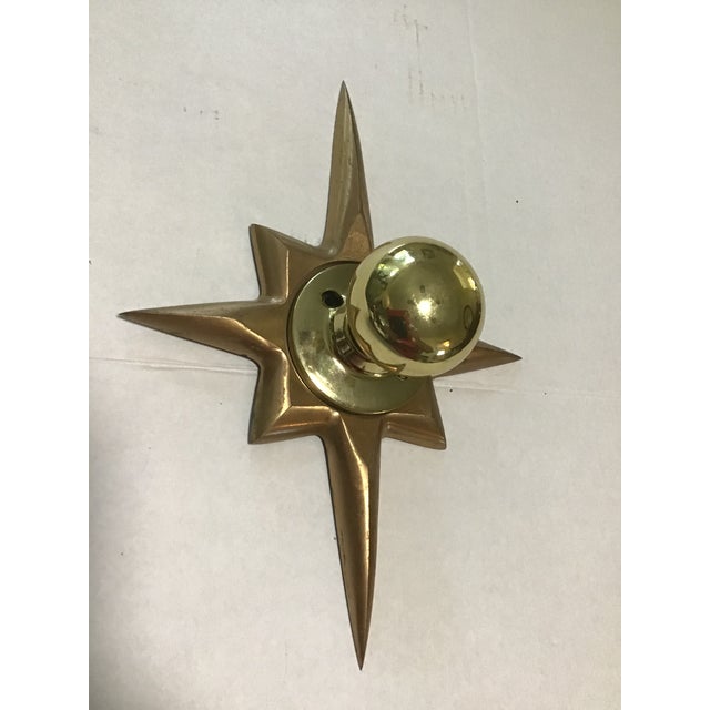 Mid Century Starburst Medallion Plate & Door Knob Chairish