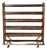 Antique Oak Shoe Factory Rolling Rack on Original Industrial Casters C. Late 19th Century For Sale