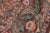 Boho Chic Floral 1990's Pak-Persian Brown/Green Wool Round Rug - 8'0'' X 8'1'' For Sale In New York - Image 6 of 9