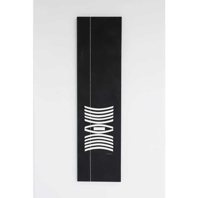 Abstract 80's Yasuko Canvas Sculpture Art For Sale - Image 3 of 5