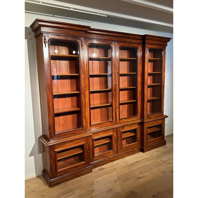 Large Victorian Bookcase in Mahogany For Sale - Image 9 of 18