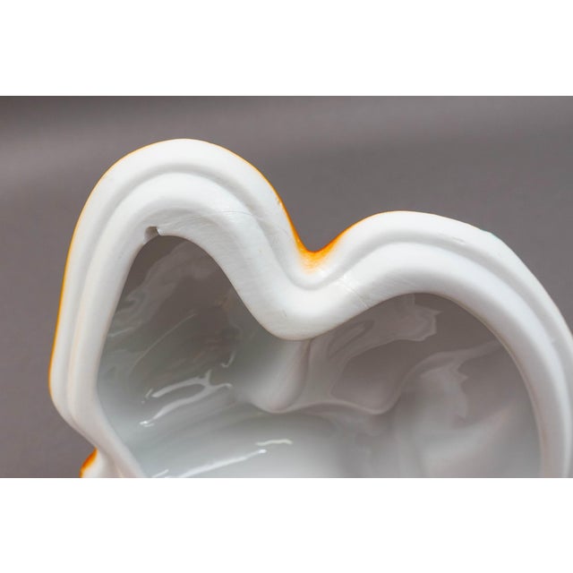 Lynn Chase Signed Jaguar Jungle Porcelain Covered Tureen. Measures approximately 12 3/4" long, 9 1/2" wide, 7" high.