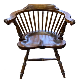 20th Century Reproduction of Antique Windsor Low Back Arm Chair