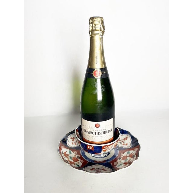 19th Century Japanese Plate and Bowl Set, Set of 2 For Sale - Image 4 of 17