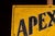 c. 1930s/1940s; Apex Battery Manufacturing Co. - Chicago, IL Embossed tin lithograph advertising sign for Apex automobile...