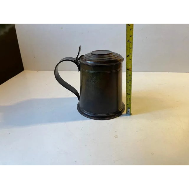 1930s Art Deco Beer Mug in Patinated Bronze, 1930s For Sale - Image 5 of 6