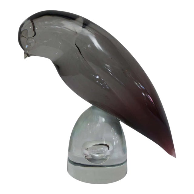 Vintage Murano Bird on Bullet Stand For Sale