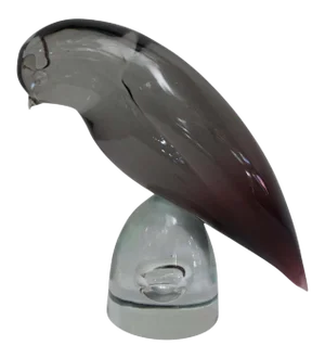 Vintage Murano Bird on Bullet Stand