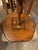 Vintage Columbia Manufacturing Co. Figured Wood Pie-Crust Pedestal Side Table For Sale In Nashville - Image 6 of 7