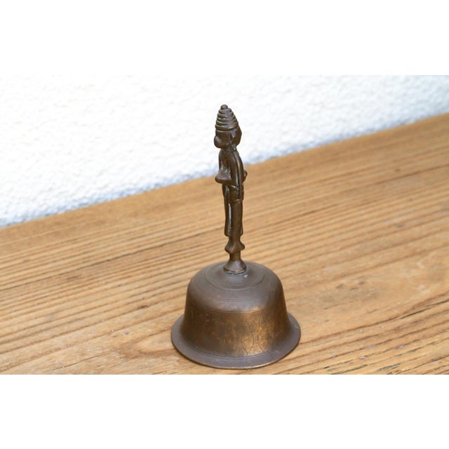 Antique Garuda Altar Bronze Hand Bell For Sale In Los Angeles - Image 6 of 10