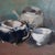 1980s Still Lifes of Teacups and Pots, 1980s, Oil on Canvases, Set of 2 For Sale - Image 5 of 13