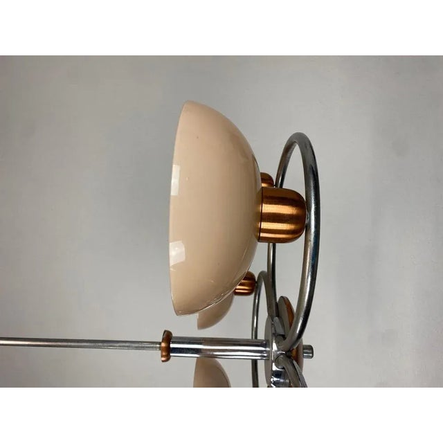 Glass Art Deco Pink Chandelier, 1930s For Sale - Image 7 of 10