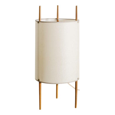 Early Mid-Century Cylinder No 9 Table Desk Lamp by Isamu Noguchi for Knoll USA, 1940s For Sale
