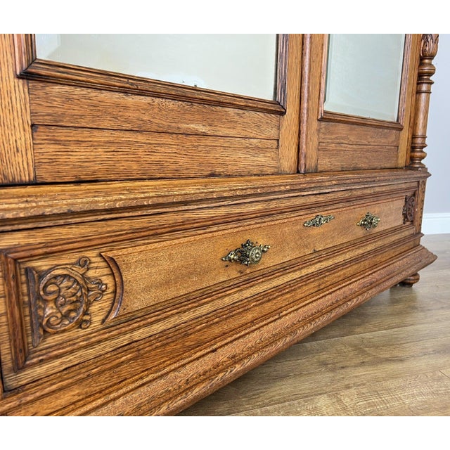 French Wardrobe in Oak For Sale - Image 13 of 18