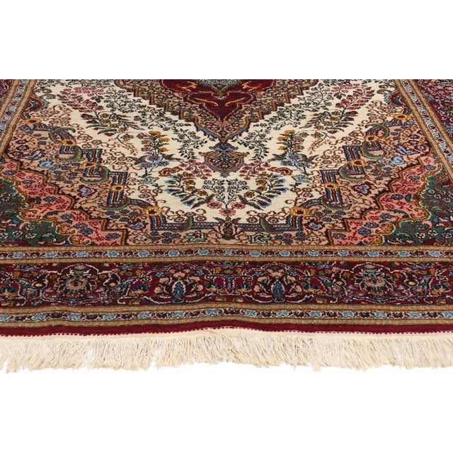 Vintage Persian Yazd Rug - 05'07 X 08'07 For Sale - Image 4 of 9