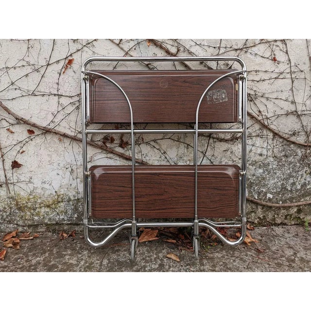 Metal Metal Folding Trolley, 1970s For Sale - Image 7 of 12