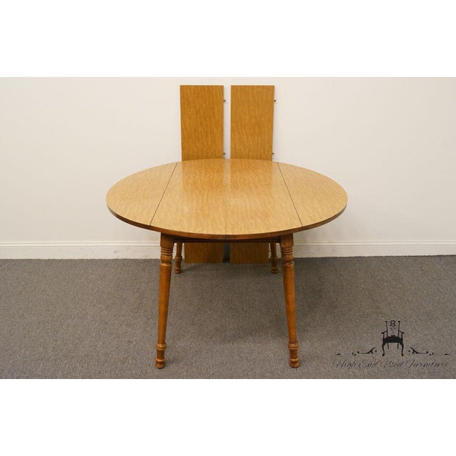 Late 20th Century Vintage Tell City Maple DropLeaf Dining Table Chairish