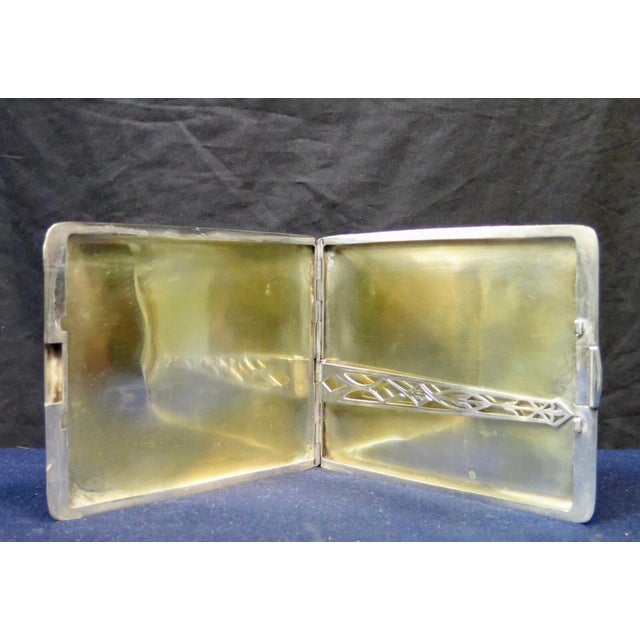 Early 20th Century Vintage Art Deco Period Sterling Silver Smoking Set For Sale - Image 5 of 12