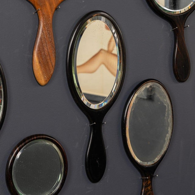 Antique Wooden Hand Mirrors, 19th Century, Set of 25 For Sale - Image 15 of 18