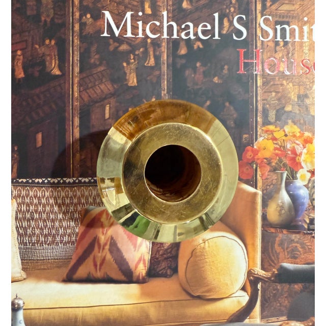 Mid-Century Modern Rare Gabriella Crespi Bark and Brass Pencil Holder 1970's Signed For Sale - Image 3 of 9