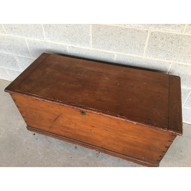 Antique Pine Dovetailed Blanket Chest Chairish