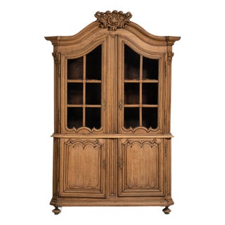 Louis XV Oak Vitrine France Early 19ht Century For Sale