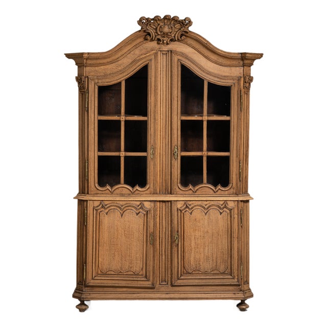Louis XV Oak Vitrine France Early 19ht Century For Sale