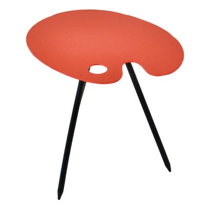 Wooden Side Table attributed to Lucien De Roceck for Bois Manu, 1958 For Sale