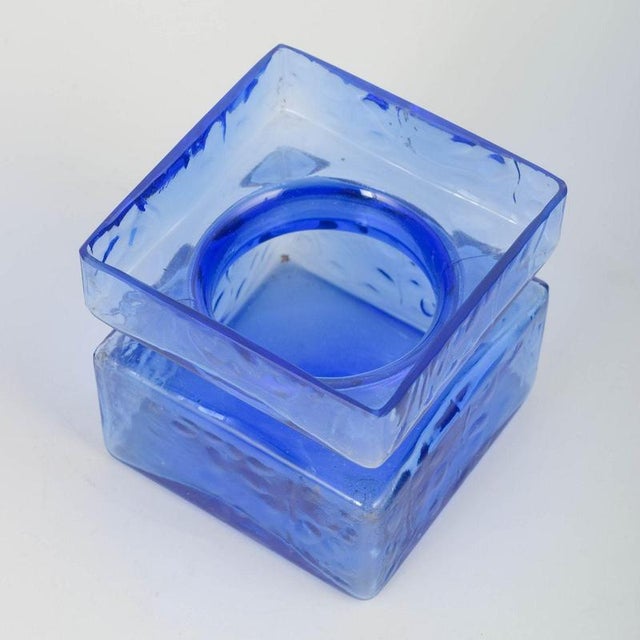 Helena Tynell for Riihimäen Lasi ”Pala”, 1970s. Mouth-blown glass vase in clear blue from the iconic ”Pala” series,...