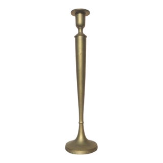 Extra Tall Brass Candlestick 22.5" Tall For Sale