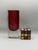 Orrefors Rare Vintage Orrefors Expo Cased Glass Vase, Nils Landberg Red Art Glass For Sale - Image 4 of 6