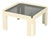 White Square Coffee Table with Smoked Glass by Carlo Scarpa for Afra & Tobia Scarpa, Italy, 1960s For Sale