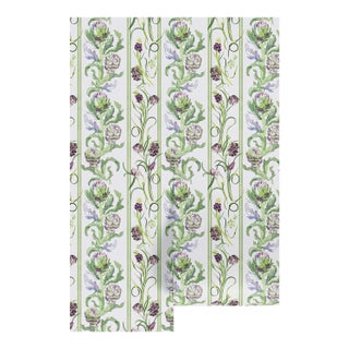 Artichoke Stem Stripe Grasscloth Wallpaper by House Party | Terra Verde | 8 Yards For Sale