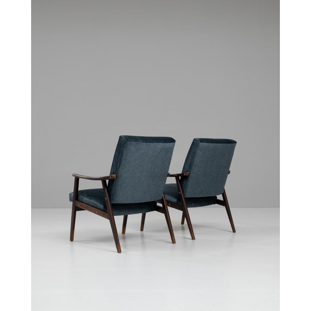 1960s Czechia Wooden Armchairs, a Pair For Sale - Image 9 of 12