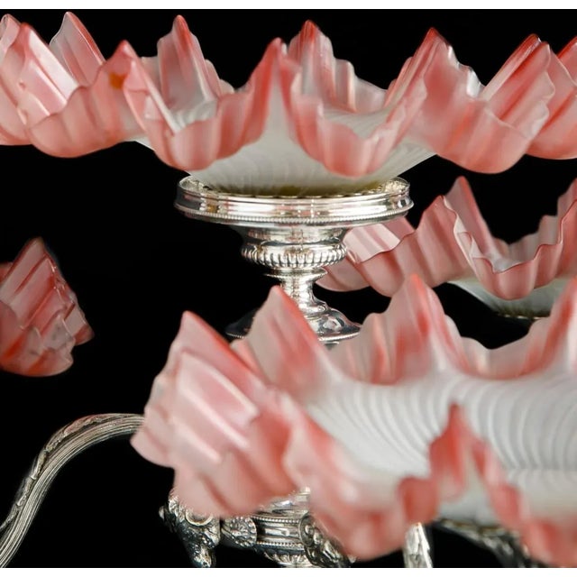 Late 19th Century English Wilkinson Silver Neoclassical Epergne Centerpiece For Sale - Image 4 of 10