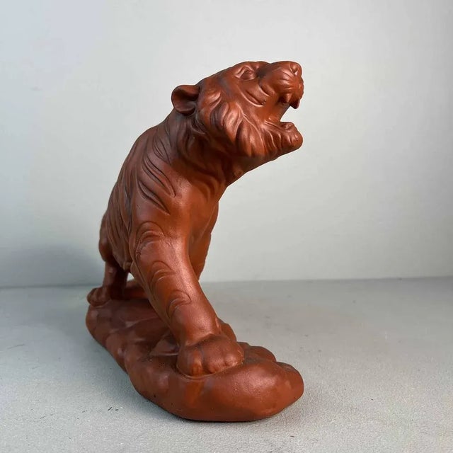 Vintage Ceramic Tiger from Iwata Seito, Japan, 1970s For Sale - Image 6 of 12