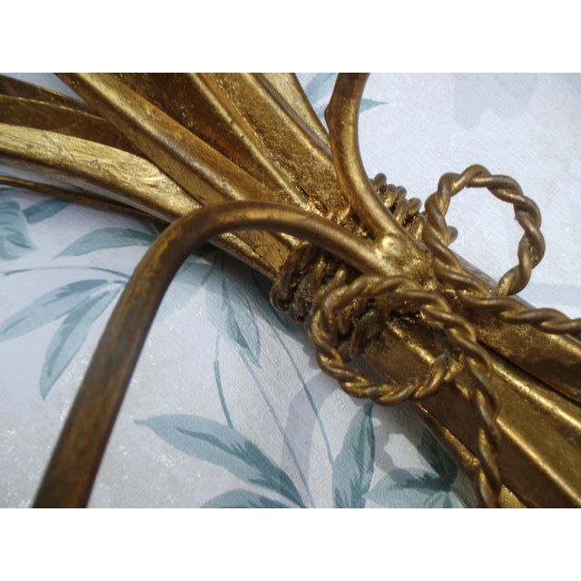 Gold Vintage Gold-Plated Wall-Mounted Candleholders, 1970s, Set of 2 For Sale - Image 8 of 18