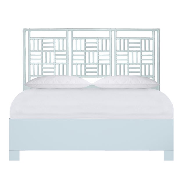Finn Platform Bed King - Light Blue For Sale - Image 12 of 12