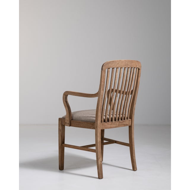 1900-1909 Oak Dining Chair with Upholstered Seat For Sale - Image 10 of 12