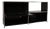 Metal and Black Chrome Sideboard with Hinged Door from USM Haller For Sale