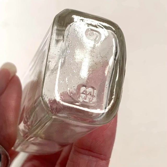 Vintage Clear Glass Apothecary Medicine Bottles Collection of 5 For Sale - Image 11 of 12