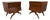 Mid-Century Modern Pearsall Style Walnut Nightstands - Set of 2 - Refinished! For Sale